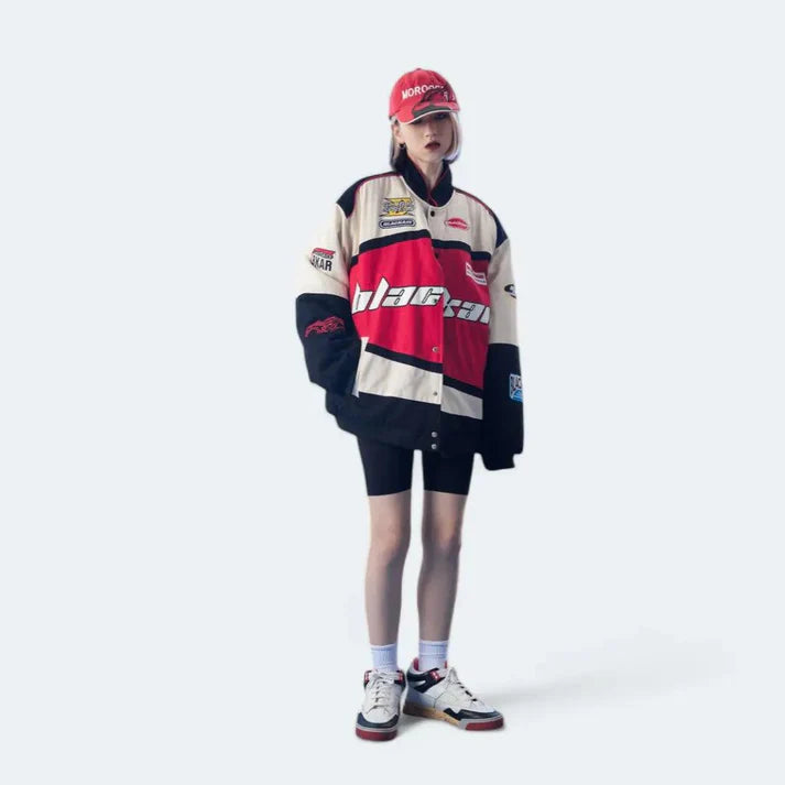 Black Air Motorsport Racing Jacket Red