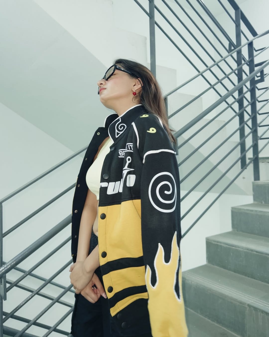 Naruto Uzumaki Flame Black Jacket – Premium