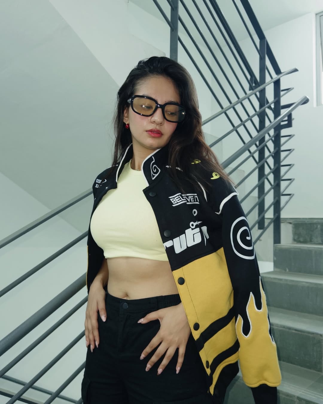 Naruto Uzumaki Flame Black Jacket – Premium