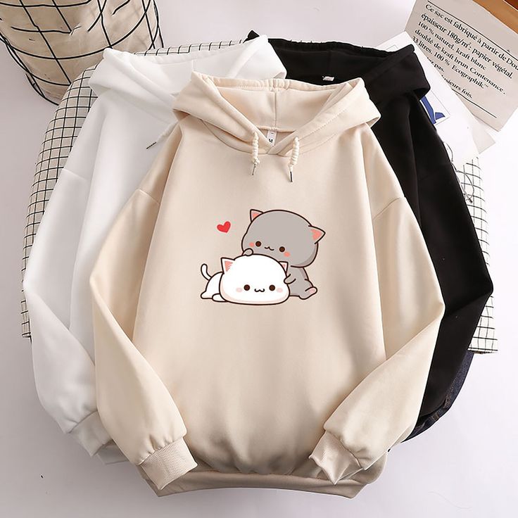 Cute Cat Love Hoodie | IndiaDrips