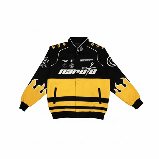 Naruto Uzumaki Flame Black Jacket – Premium