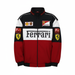 New Black Font - Tri color Ferrari Jacket by IndiaDrips