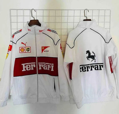 Ferrari Racer Jacket White
