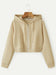 Luxe Crop Zip-Up Hoodie | IndiaDrips