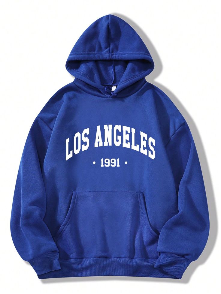 Los Angeles 1991 Hoodie Blue | IndiaDrips