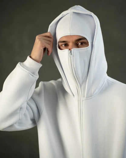 ShadowFlex White Mask Ninja Hoodie