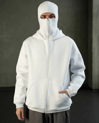ShadowFlex White Mask Ninja Hoodie