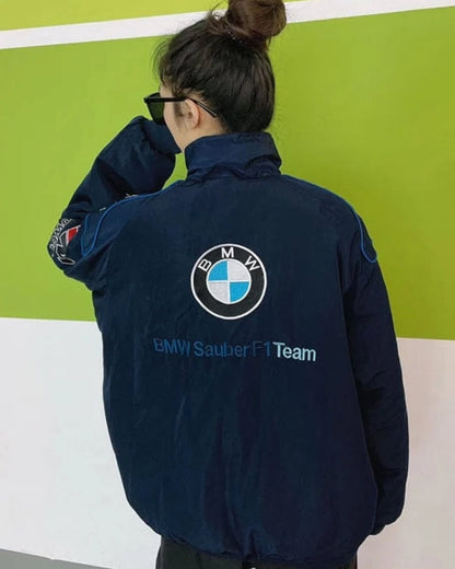 BMW Motorsport Streetwear Jacket | Premium BMW Petronas F1 Racing Jacket