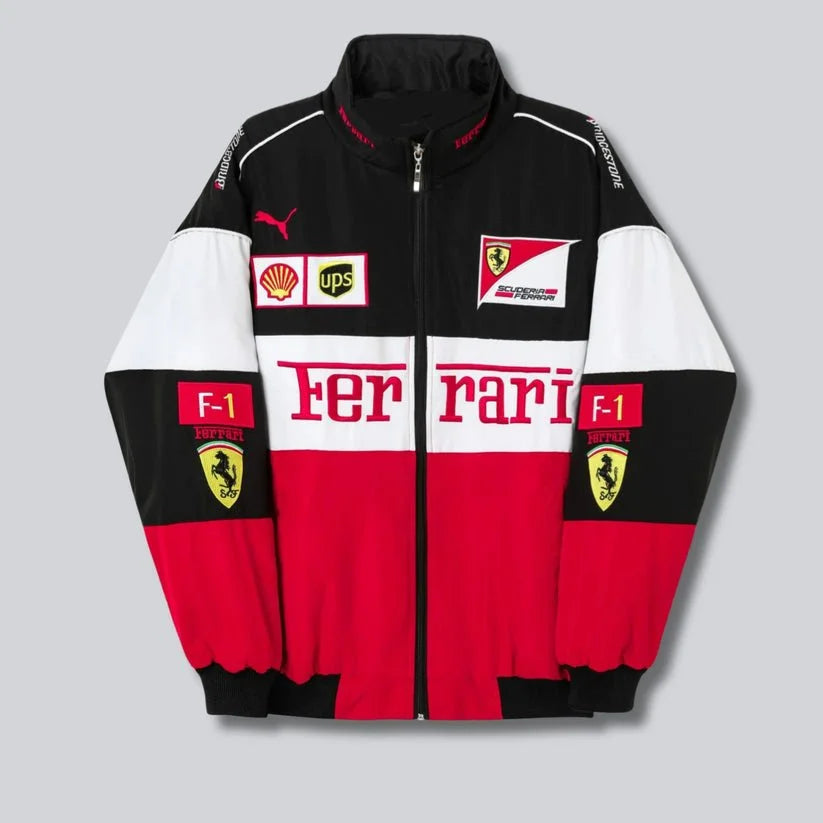 Ferrari F1 Vintage Racing Jacket - Fuel Your Wardrobe with Ferrari Passion