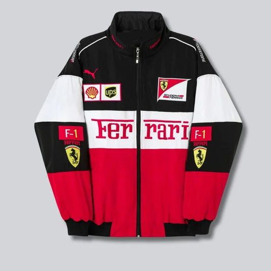 Ferrari F1 Vintage Racing Jacket - Fuel Your Wardrobe with Ferrari Passion