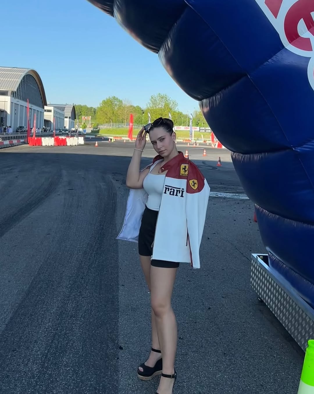 Ferrari Ferrari F1 Vintage Racing Leather Jacket – Classic Motorsport Style