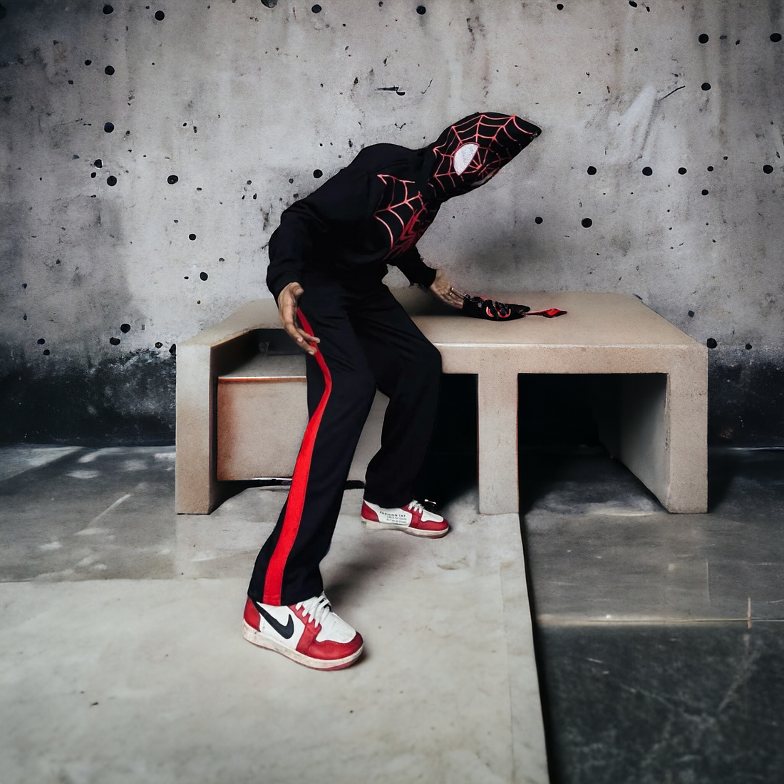 Spider - Man casual zipper hoodie streetwear