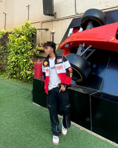 Ferrari F1 Vintage Racing Jacket - Fuel Your Wardrobe with Ferrari Passion