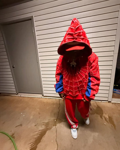 Spider-Man Printed Red Hoodie – Iconic Superhero Streetwear