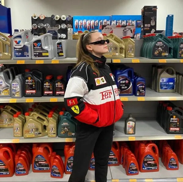 Ferrari F1 Vintage Racing Jacket - Fuel Your Wardrobe with Ferrari Passion