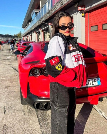 Ferrari F1 Vintage Racing Jacket - Fuel Your Wardrobe with Ferrari Passion