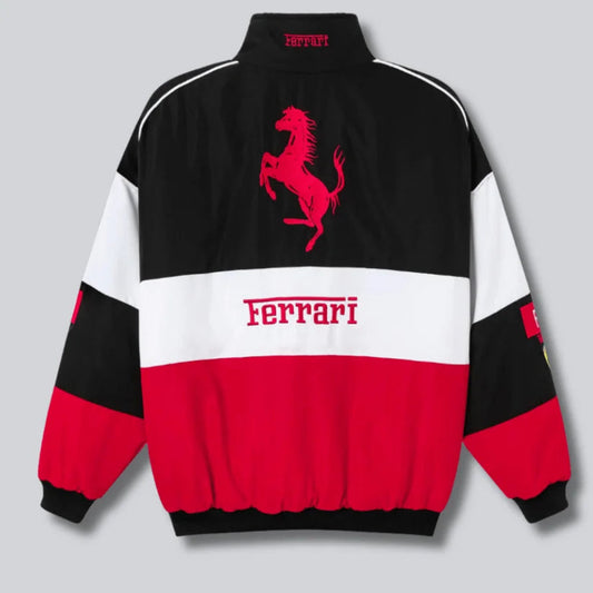 Ferrari F1 Vintage Racing Jacket - Fuel Your Wardrobe with Ferrari Passion