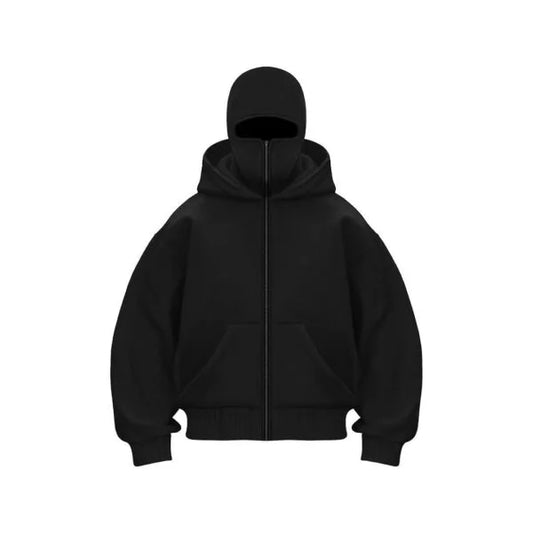ShadowFlex Black Mask Ninja Hoodie
