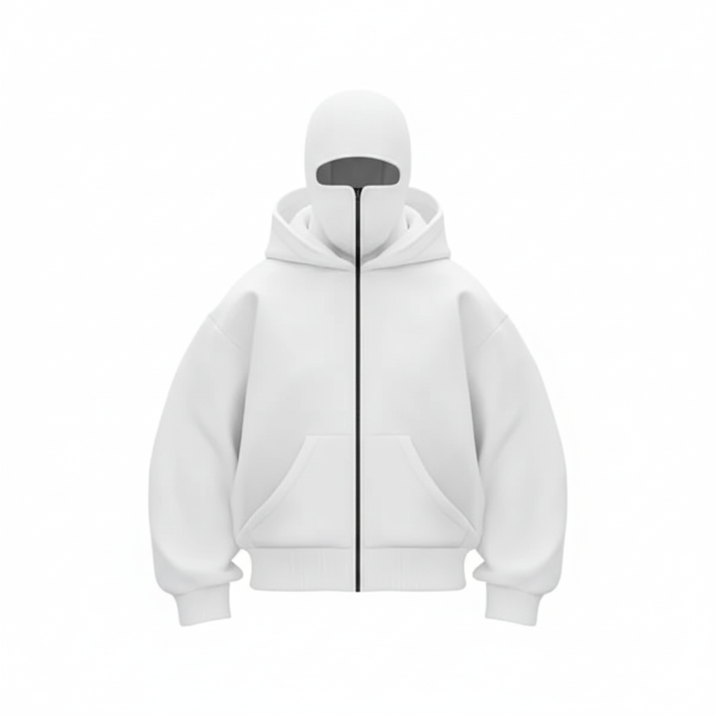 ShadowFlex White Mask Ninja Hoodie