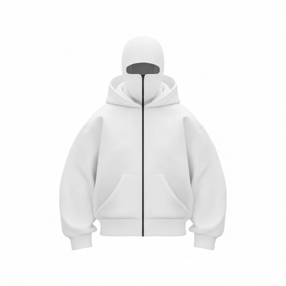 ShadowFlex White Mask Ninja Hoodie