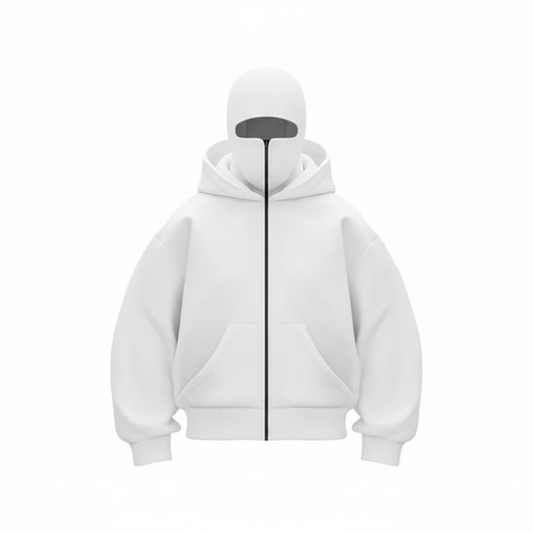 ShadowFlex White Mask Ninja Hoodie